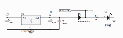 D1 diode stm32f100