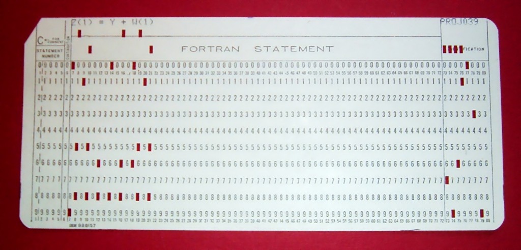 Fortran punched card